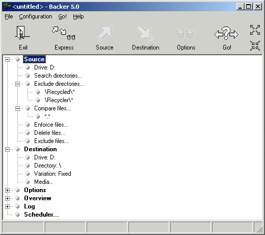 Backer Screenshot